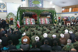 مراسم تشییع پیکر پاک 14 شهید دفاع مقدس ناجا