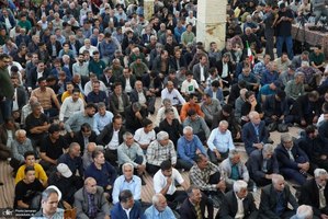 مراسم سی و هفتمین سالگرد بزرگداشت امام خمینی (س) در روستای خیارج استان قزوين