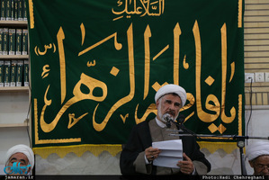 مراسم میلاد حضرت زهرا(س) و امام خمینی(ره) در دفتر آیت الله صانعی