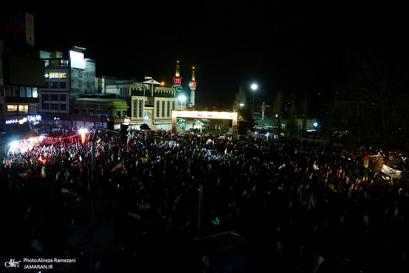 تجمع مردمی در میدان تجریش تهران