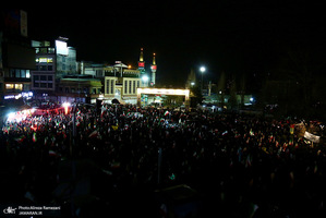 تجمع مردمی در میدان تجریش تهران
