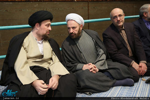دیدار استاندار و جمعی از مدیران استان تهران با سید حسن خمینی