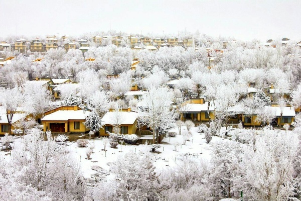 اصفهان سفیدپوش شد  کاهش محسوس بارش نسبت به سال گذشته