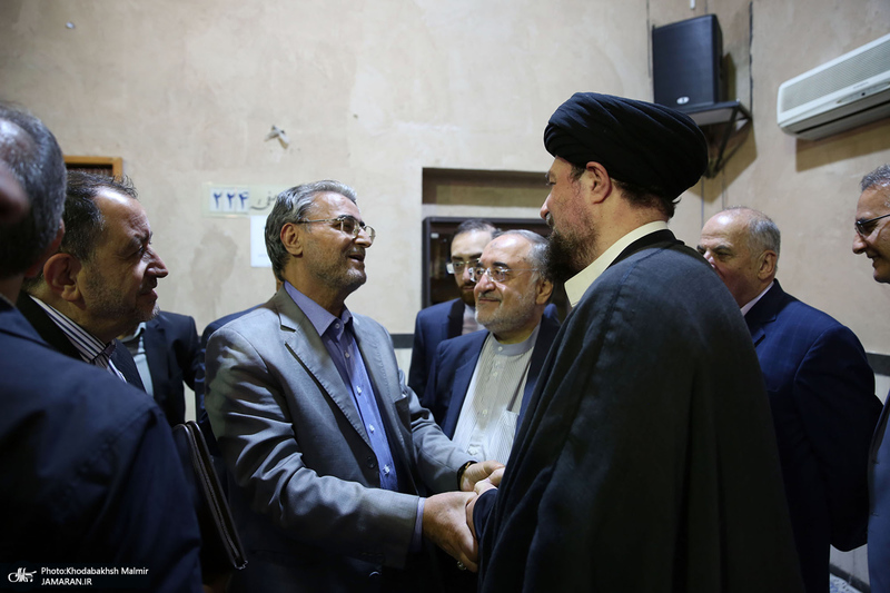 دیدار جمعی از معاونین و سفرای سابق وزارت خارجه‎‎ با سید حسن خمینی