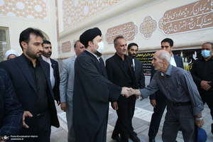 مراسم تشییع و خاکسپاری حجت الاسلام و المسلمین حسین اشرفی اصفهانی در حرم مطهر امام خمینی