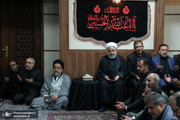 تصاویر/ مراسم عزاداری حضرت اباعبدالله الحسین (ع) با حضور رئیس‌جمهور