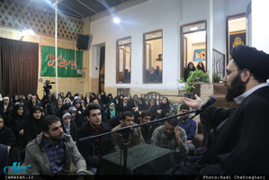 دیدار انجمن اسلامی دانشجویان دانشگاه شهید بهشتی با سید علی خمینی 