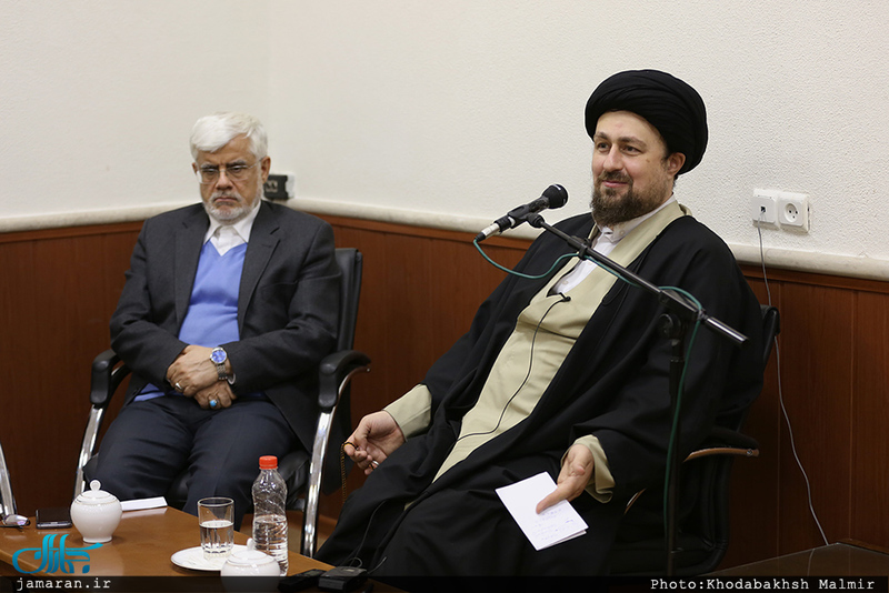 دیدار رئیس و اعضای فراکسیون امید با سید حسن خمینی