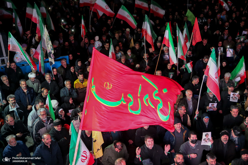 اجتماع حمایت از رزمندگان در مقابله با دشمن آمریکایی - صهیونی در پرند-۱