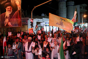 اجتماع عشایر فسا در حمایت از رزمندگان جبهه ی مقابله با دشمن آمریکایی - صهیونی