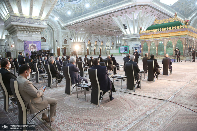 تجدید میثاق رئیس جمهور و اعضای دولت با آرمان های حضرت امام (س)