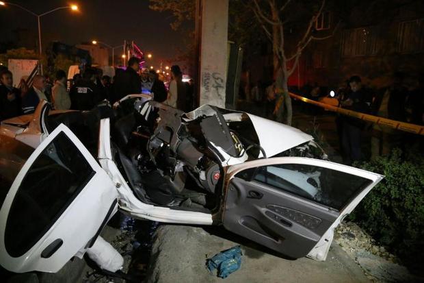 بروز تصادف در بزرگراه حکیم تهران منجر به کشته شدن 2 نفر شد
