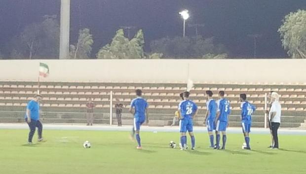 تیم فوتبال آبی پوشان پایتخت به مصاف منتخب کیش می رود