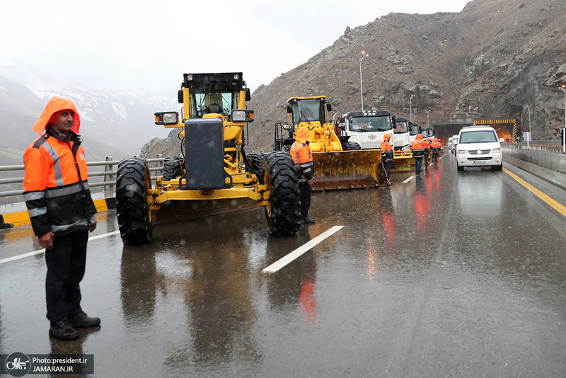 افتتاح منطقه یک آزاد راه تهران - شمال با حضور رئیس جمهور