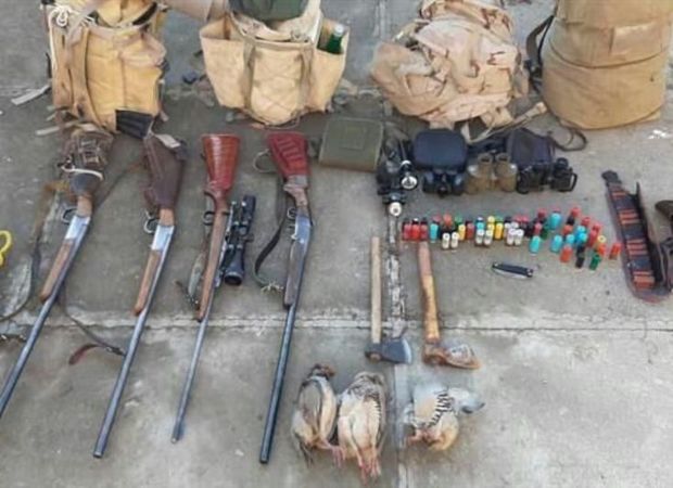چهار شکارچی غیر مجاز در کامیاران دستگیر شدند