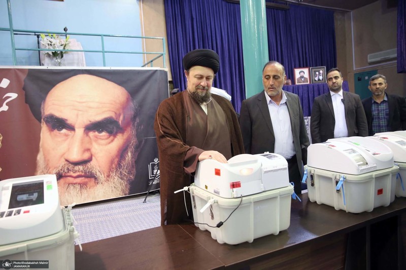 حضور سید حسن خمینی در دور دوم انتخابات مجلس شورای اسلامی