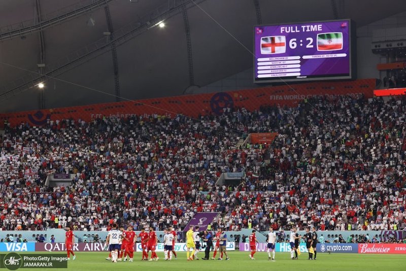 منتخب تصاویر  دیدار ایران و انگلیس در جام جهانی 2022