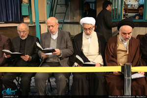 مراسم وداع با پیکر آیت الله هاشمی رفسنجانی(ره) در حسینیه جماران-5