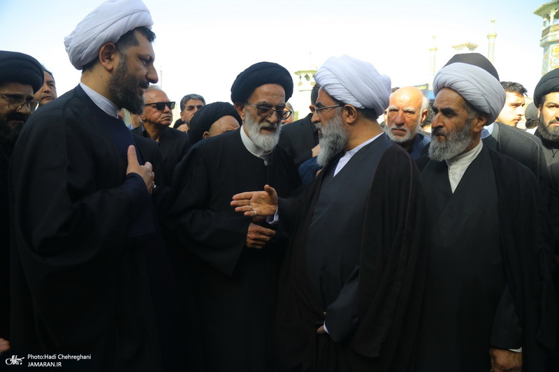 مراسم تشییع آیت الله موسوی تبریزی (ره)