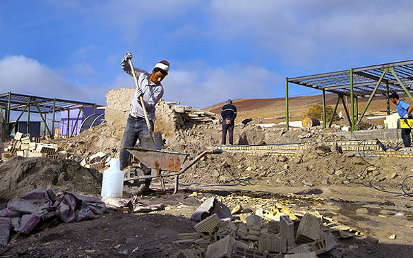 کار بازسازی مناطق زلزله زده سرپل ذهاب شتاب گرفت