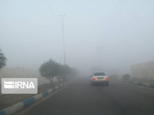 مه صبحگاهی خوزستان را فرا گرفت
