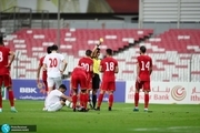 اشتباه داور چینی؛ بازیکن بحرین باید اخراج می شد +ویدیو