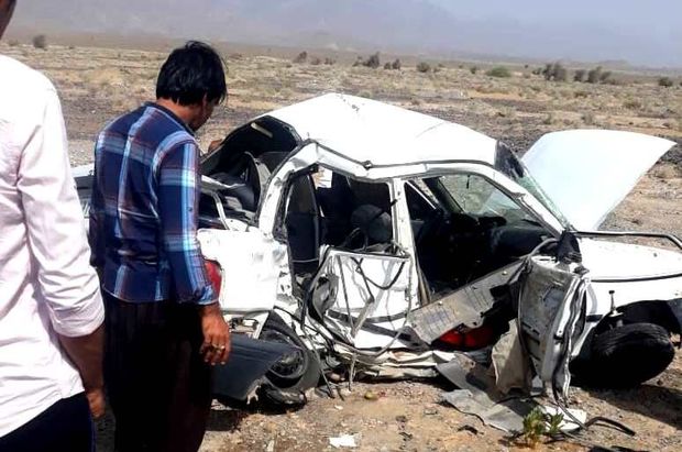 برخورد پراید با خودروی پلیس در قلعه گنج کرمان 2 کشته بر جا گذاشت