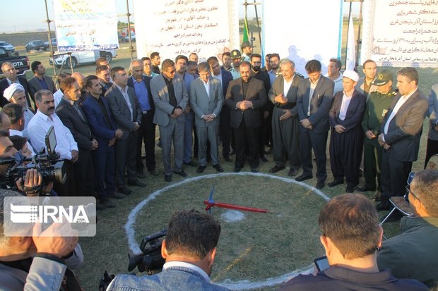 ۲ طرح عمرانی با حضور معاون رییس جمهوری در مهاباد کلنگ‌زنی شد