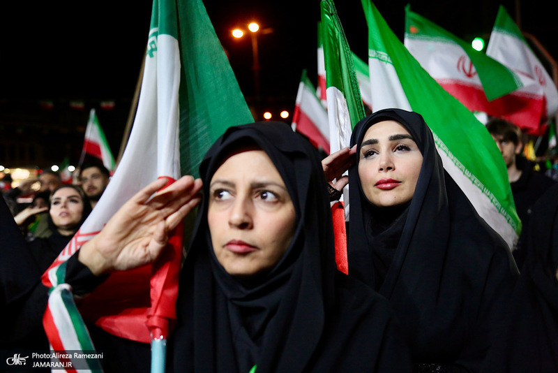 چهل و چهارمين شب اجتماع پرشور مردم در تهرانپارس