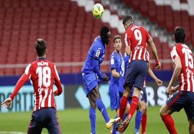 تداوم صدرنشینی اتلتیکو مادرید با غلبه بر ختافه
