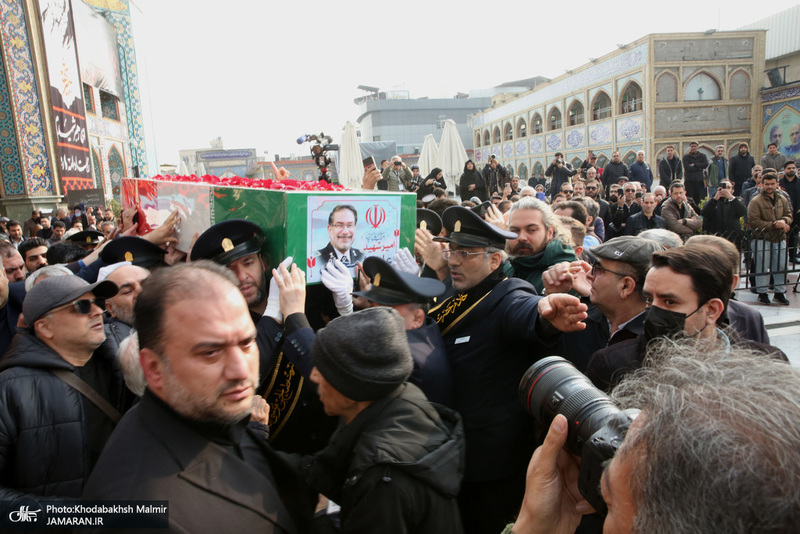 مراسم تشييع شهيد درياسالار علی شمخانی در امام زاده صالح (ع)