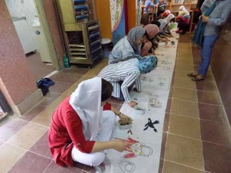 کودکان گمیشانی جامعه سالم و عاری از دود را نقاشی کردند