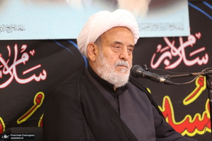 مراسم شهادت امام حسن مجتبی(ع) در بیت آیت الله العظمی فاضل لنکرانی(ره) - حسین انصاریان