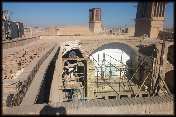مرمت عمارت قاجاریه در شهر یزد  هزینه 400 میلیون ریالی برای بازسازی بنا