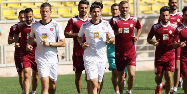 تمرین پرسپولیس پیش از دیدار با تراکتور