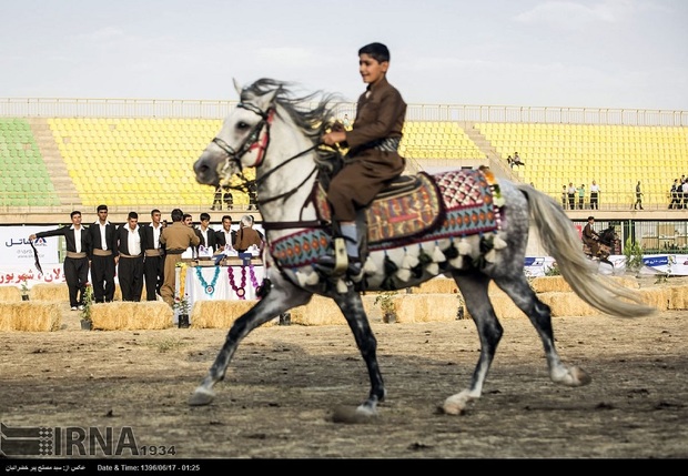 مسابقات اسب سواری در ماهیدشت برگزار شد