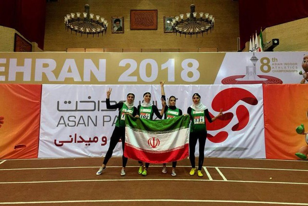 دختران ایران در دوی امدادی آسیا نایب قهرمان شدند
