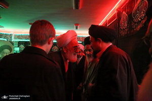 حضور سید حسن خمینی در مدرسه علمیه آیت الله العظمی خوانساری(ره)