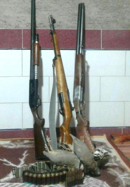 دستگیری سه شکارچی غیر مجاز در سمیرم