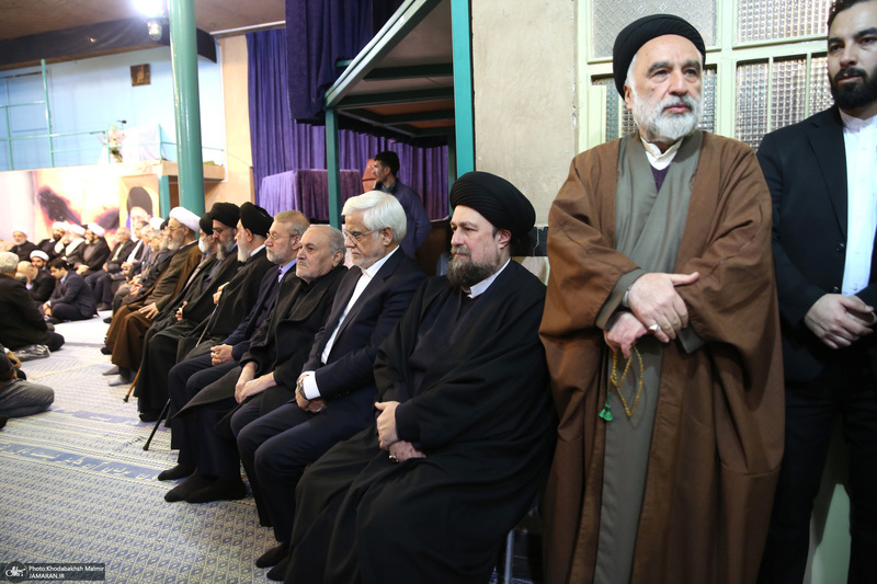 مراسم سالگرد رحلت آیت‌الله سید محمد موسوی بجنوردی در حسینیه جماران  -1