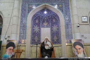 مراسم هفتمین روز درگذشت آیت الله ابن الرضا(ره) در مسجد اعظم قم