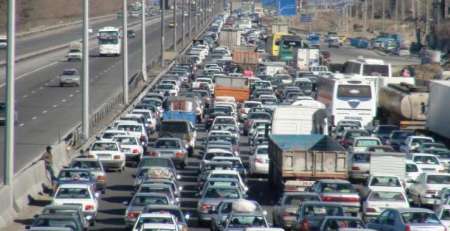 ترافیک سنگین صبح دوشنبه  درآزادراه تهران - کرج -قزوین