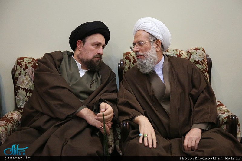 حاشیه تجدید میثاق هیأت رئیسه و اعضای مجلس خبرگان رهبری با آرمان های امام خمینی (س)