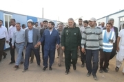 استاندار خوزستان مشکلات سیل زدگان روستای مگرن 3 را بررسی کرد