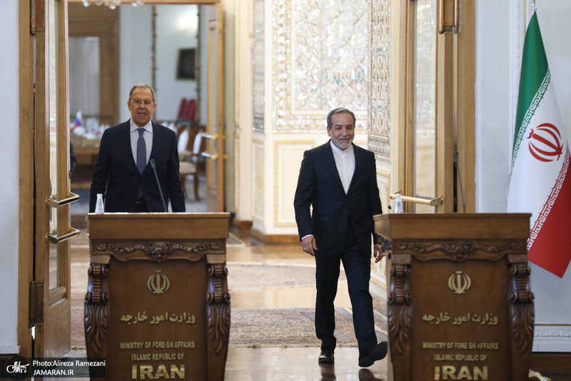 نشست خبری مشترک وزرای خارجه ایران و روسیه
