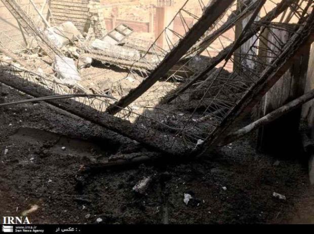 ریزش سقف خوابگاه دانشگاه شیراز 2 کارگر را راهی بیمارستان کرد