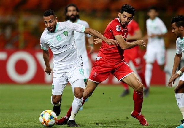 شکست پرسپولیس مقابل الاهلی در نیمه نخست