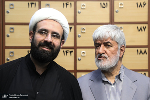 مراسم گرامیداشت شهید علی لاریجانی در مسجد بلال صدا و سیما