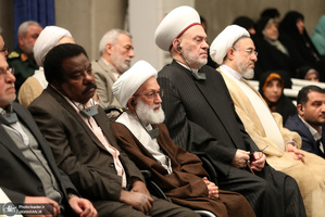 دیدار مسئولان نظام و میهمانان کنفرانس وحدت اسلامى‌ با رهبر معظم انقلاب