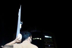 نصب و استقرار پهباد مهاجر 6 در سه راه قیطریه